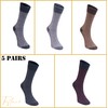 Tafluxe 5 Pairs Lambswool Thermal Socks for Men - Soft,