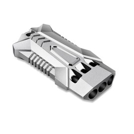 binboll Three-Tube Whistle Aluminum Alloy Survival Whistle for Outdoor Camping Hiking Boating Backpacking Fishing Kayak Kids Rescue Signaling Loud Survival Whistle (Sliver)