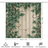 4Pcs Nature Ivy Vine Leaf Wall Shower Curtain 72W X