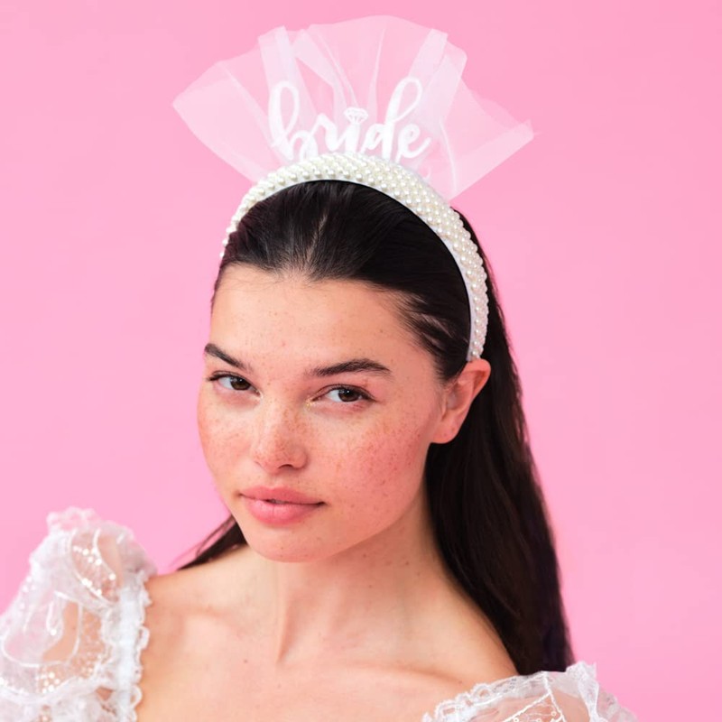 xo, Fetti Diadema de novia con perlas para decoración de