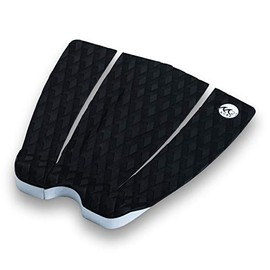 M21 Surf Premium Traction Pads | Tail Pad for Surfboards, Skimboards, Wake Surfboards (Black 3pc Tail Pad)
