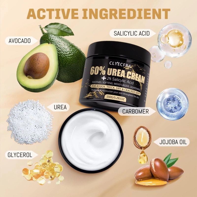 Clyecfra 60% Urea Cream with 2% Salicylic Acid, Urea Cream