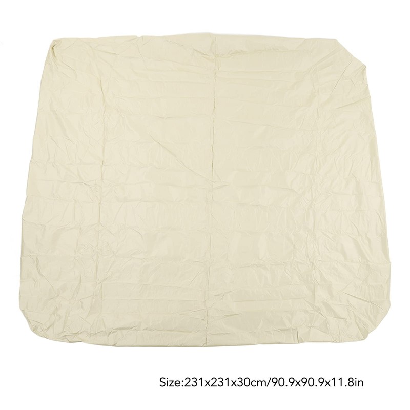 FLEXMAN Hot Tub Cover, Foldable SPA Cover, Square Waterproof Weather
