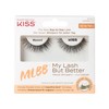 KISS My Lash But Better Collection 1 Pair of False Eyelashes, No Filters, Natural Volume, Fake Lashes with KISS Flexible Eyelash Band, Includes Eyelash Glue