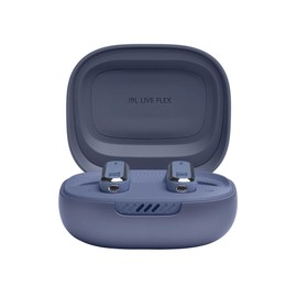 JBL Live Flex Audífonos Inalámbricos NC Bluetooth, Drivers de 12mm, Reproducción 40 Horas, Resistentes al Agua y Polvo IP54 - Azul (Reacondicionado)