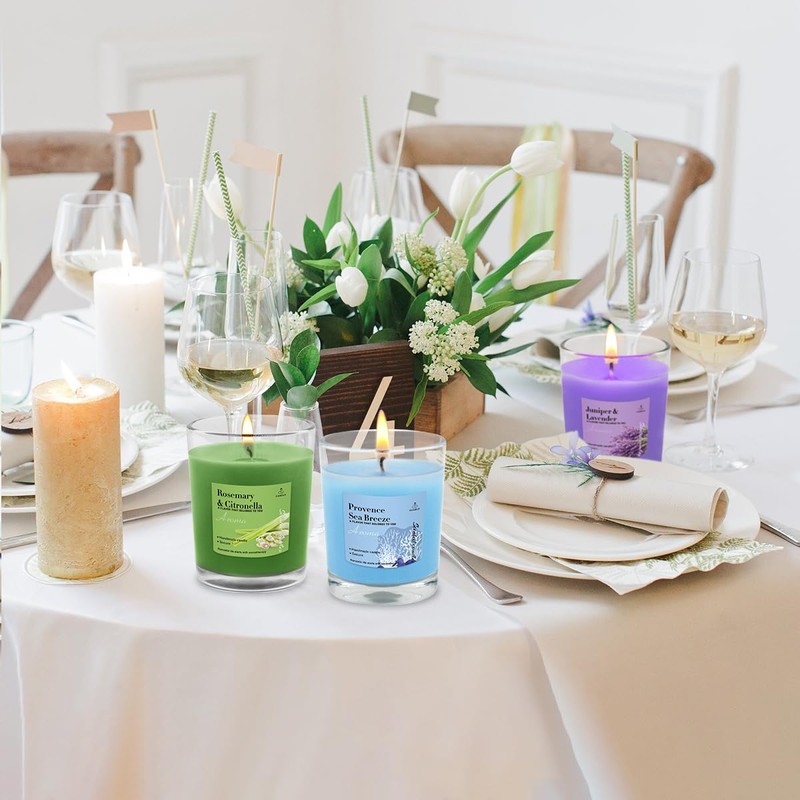 24 Pack Scented Aromatherapy Candles - 12 Fragrances 1.8 Oz