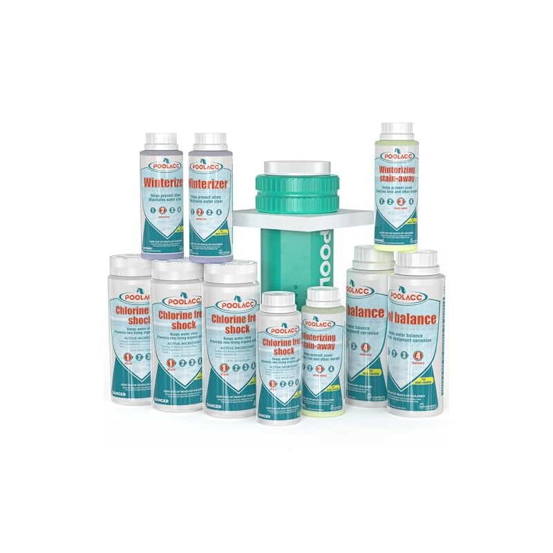 POOLACC Pool Winterizing Kit, Handles Up to 35000 Gallons for