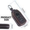 Car Key Fob Cover Case,Leather Car Key Holder with Mesh