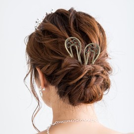 2pcs Metal U Shaped Hairpin Large French Hair Pins Vintage Hair Sticks Hair Fork Pins Hairstyle Accessories for Women Girls