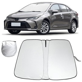 Toyota Corolla 2020-2023 Front Window Sun Shade 240T Fabric Foldable Sun Shade Cover UV Protection Prevents Interior Temperature Rise