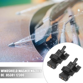 X AUTOHAUX 4pcs Front Windshield Washer Nozzles for Toyota RAV4 85381-12300