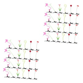 Mikinona 2sets Hair Barrettes for Girls Small Hairpins Plant Fashionable Hair Accessories Durable Material Suitable for All Occasions 24pcs*2