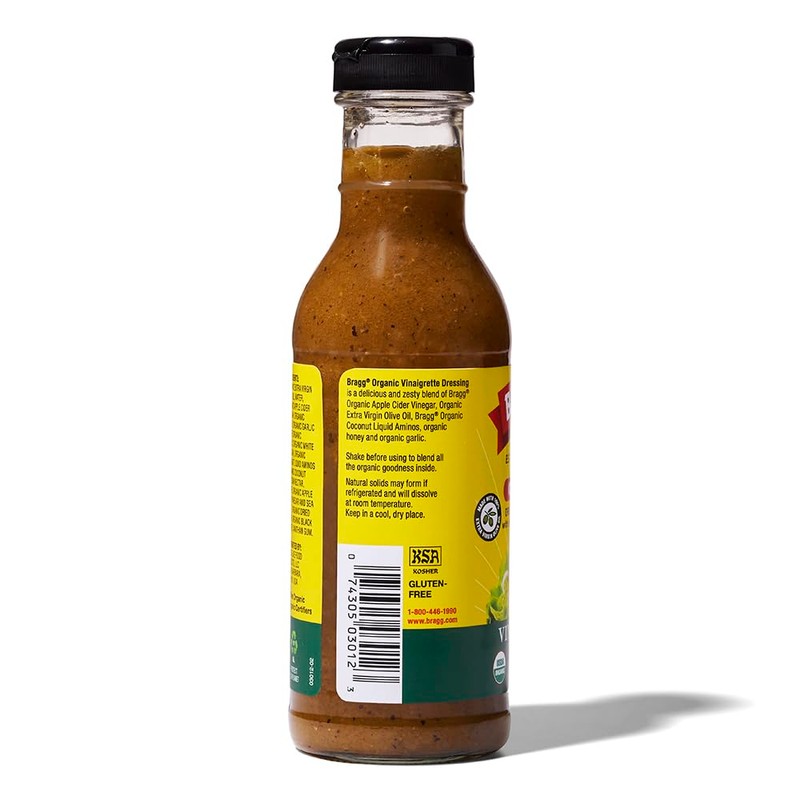 Bragg Organic Vinaigrette Salad Dressing and Marinade - 12 fl
