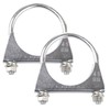 2 Pcs 45mm Exhaust Clamp, Heavy Duty Exhaust Clamps U