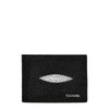 Cuadra Caballero Billetera en Piel Genuina de Mantarraya Negro BC007MA