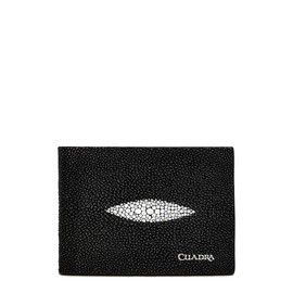 Cuadra Caballero Billetera en Piel Genuina de Mantarraya Negro BC007MA