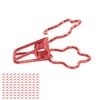 100pcs Binder Clips Flower Shape Hollow Long Tail Cartoon Metal