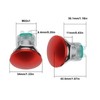 EMSea 22mm Mushroom Head Push Button 12V 10A Waterproof SPST