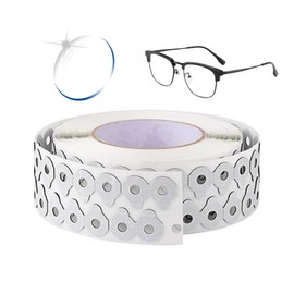 Hasefam 1000Pcs Optical Lens Blocking Pads Eyeglasses Edging Anti Slip Glasses Double-Sided Adhesive Sticker Tape for Auto Edger Lens Processing(Black 0.71x0.91inch)