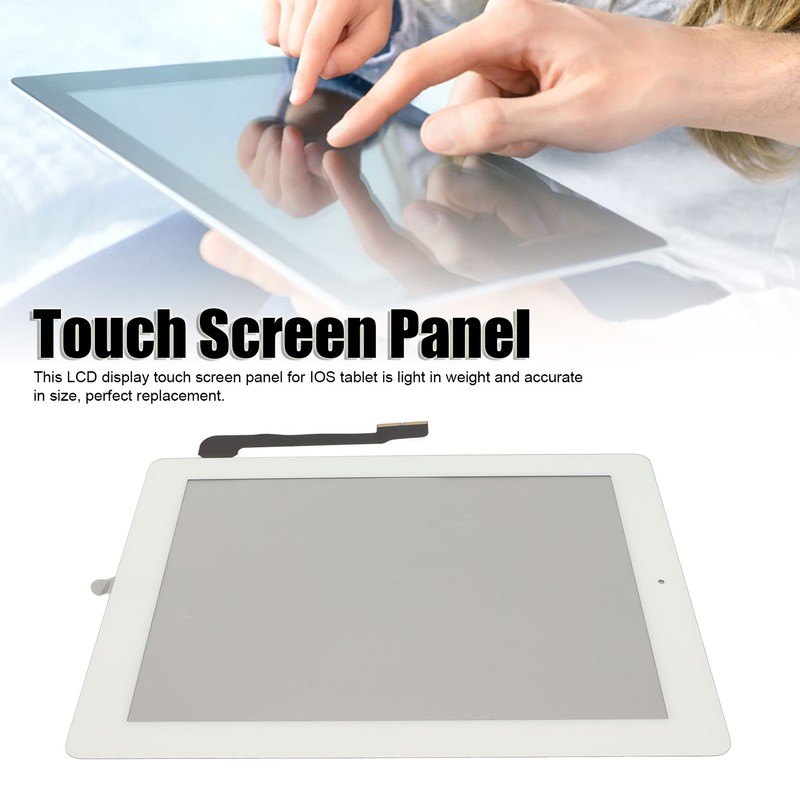 Touch Screen Panel White Easy Installation Tempered Glass Sensitive LCD