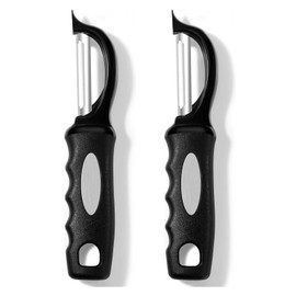 Rainspire Vegetable Peeler Potato Peelers for Kitchen, Sharp Stainless Steel Blades Veggie Peeler, Comfortable Handle Fruit Peeler, Carrot Peeler Apple Peeler Dishwasher Safe, 2-Pack