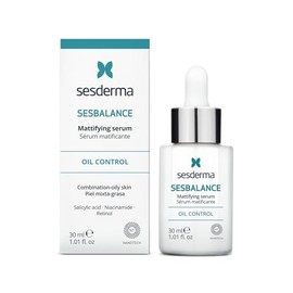Sesderma Sesbalance Sérum Facial Seborregulador con Niacinamida, Ácido Salicílico y Retinol, Reduce el Exceso de Sebo y Matifica, para Piel Mixta a Grasa, 30 ml
