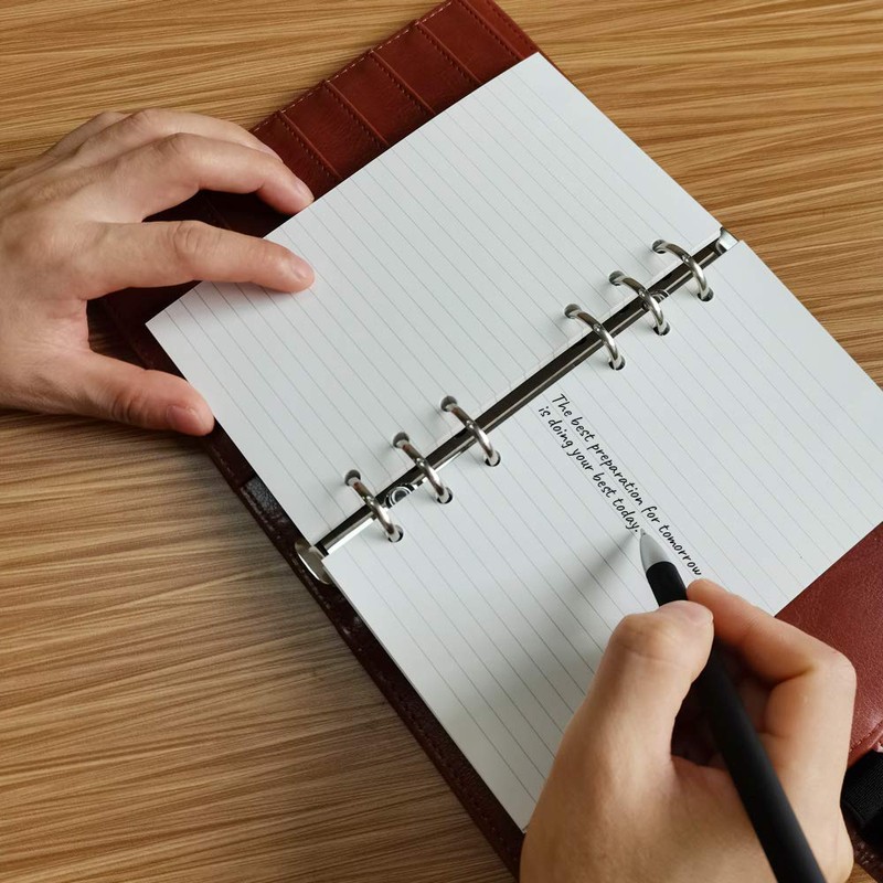 200 Sheets A6 Lined Paper for Filofax Personal Binder Planner,
