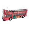 Sightseeing Bus die cast metal car pull back action