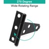 BUXIMN 6 Pack T Hinge, 2inch Mini Door Hinges Outdoor