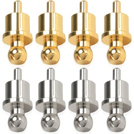 Xiatiaosann RCA Dust Cover, Gold Plated & Rhodium Plated RCA Male Plugs Noise Stopper, RCA Cap Protector for Audio, Speakers, Subwoofers, Amplifiers (Pack of 8)