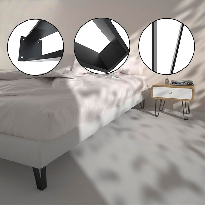 Oprika 5 inch Triangle-Shape Metal Furniture Legs (4pcs) Heavy Duty