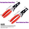 Tools 4Pcs Hose Clamp Plier Set, Including 2Pcs Cross Slotted