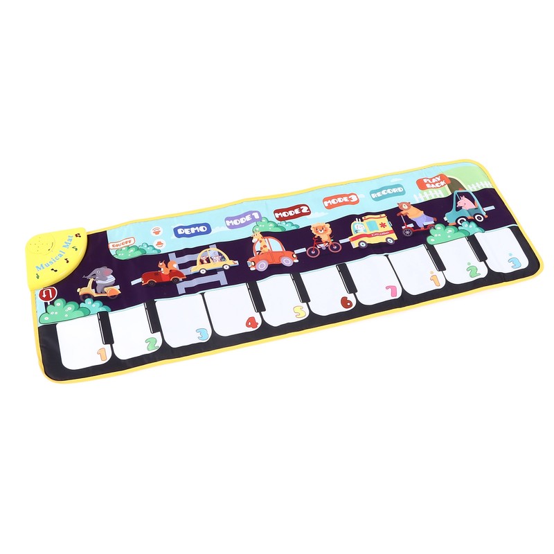 Children Musical Mat Animal Pattern Musical Keyboard Mat Early Learning