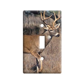 Deer - Hunting - Plastic Wall Decor Toggle Light Switch Plate Cover