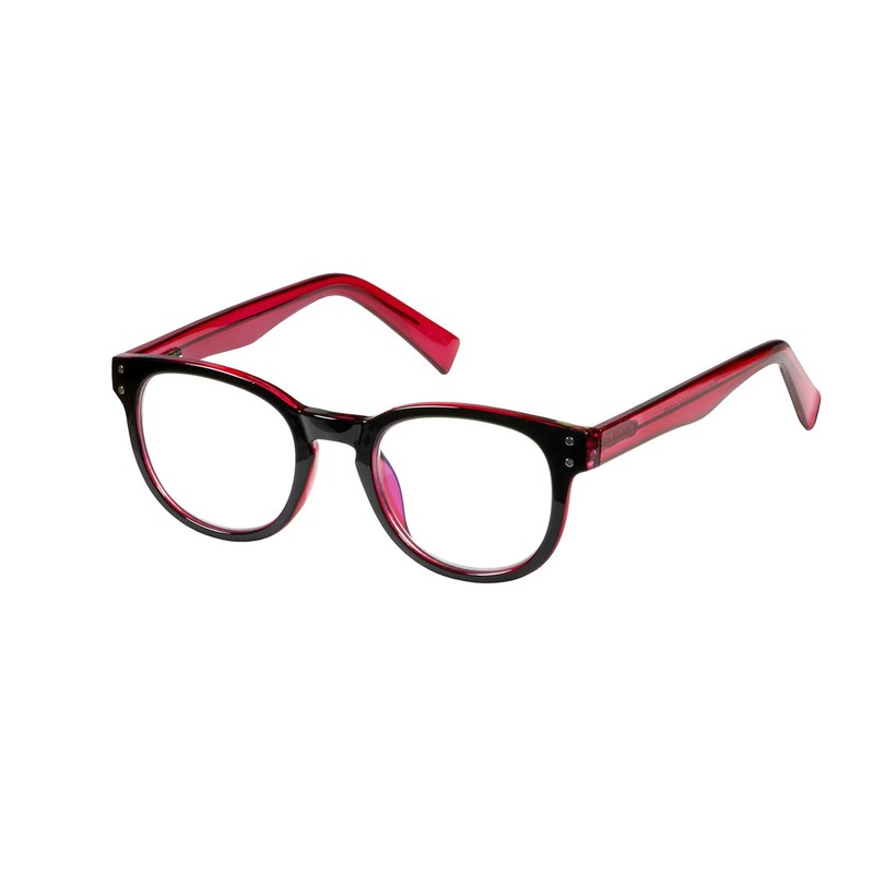 Select-A-Vision VK Couture Fashion Blue Light Eyewear, EVKB04-150-644, Black Red