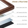 Gdfmsc 4x6 Picture Frame with Mat for 3x5, Natural Walnut