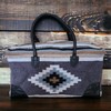 Aztec Large Weekender Southwestern Duffel Bag Saddle Blanket Bag 100%