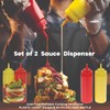 Abrus® Set of 2 Sauce Dispenser | Plastic Handy Squeeze