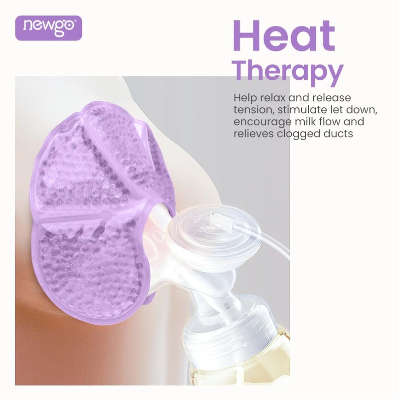 NEWGO Breast Ice Pack 2 Pack Gel Ice Pack for