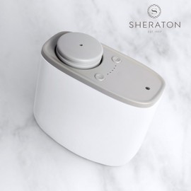 Sheraton Mini Home Diffuser & Fragrance Refill Set - Plug in Wall Diffuser - Luxury Hotel Collection - Scent Notes of Lemon, Violet, and Sandalwood - Floral Breeze