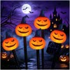 Decoraciones de Halloween Luces de Camino de Calabaza,5 Luces Calabaza