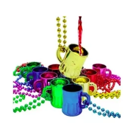 Dasore 12 Collares Tarros Tequilero Shots Vaso Fiesta Metalicos