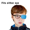 2 Pack Eye Patch for Glasses, Reusable Left & Right
