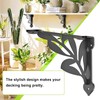 SELEWARE Heavy Duty Shelf Brackets 12 Inch, Branch Shelves Brackets,