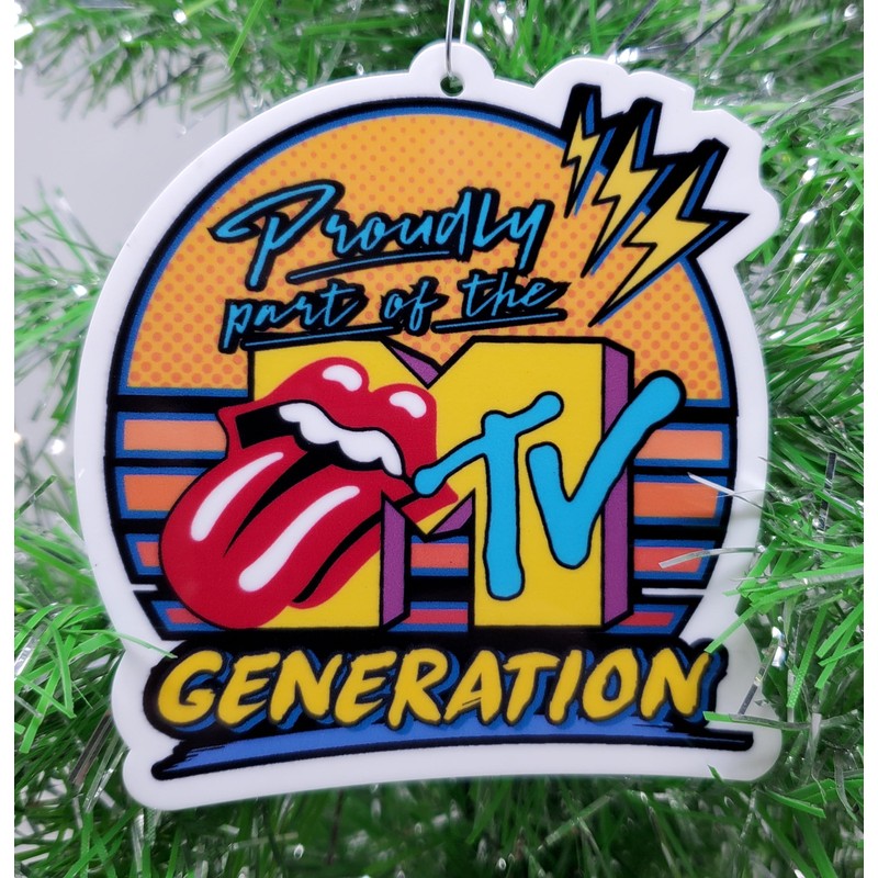 1980's Part of The MTV Generation Christmas Ornament