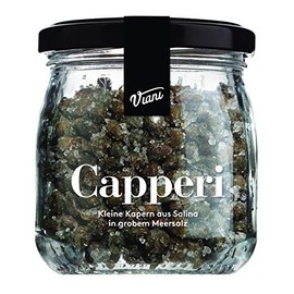 Viani Capperi Salina Capers in Sea Salt Capers in Coarse Sea Salt 120 g