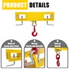 KUAFU Universal Forklift Lifting Hook 4800 LBS Capacity Forklift Lifting