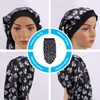 KESYOO 1PC Wide Brim Beanie Sleeping Cap Printed Hair Loss