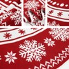 WBHome Christmas Tree Skirt, 52 inch Double-Layer Cable Knitted Thick