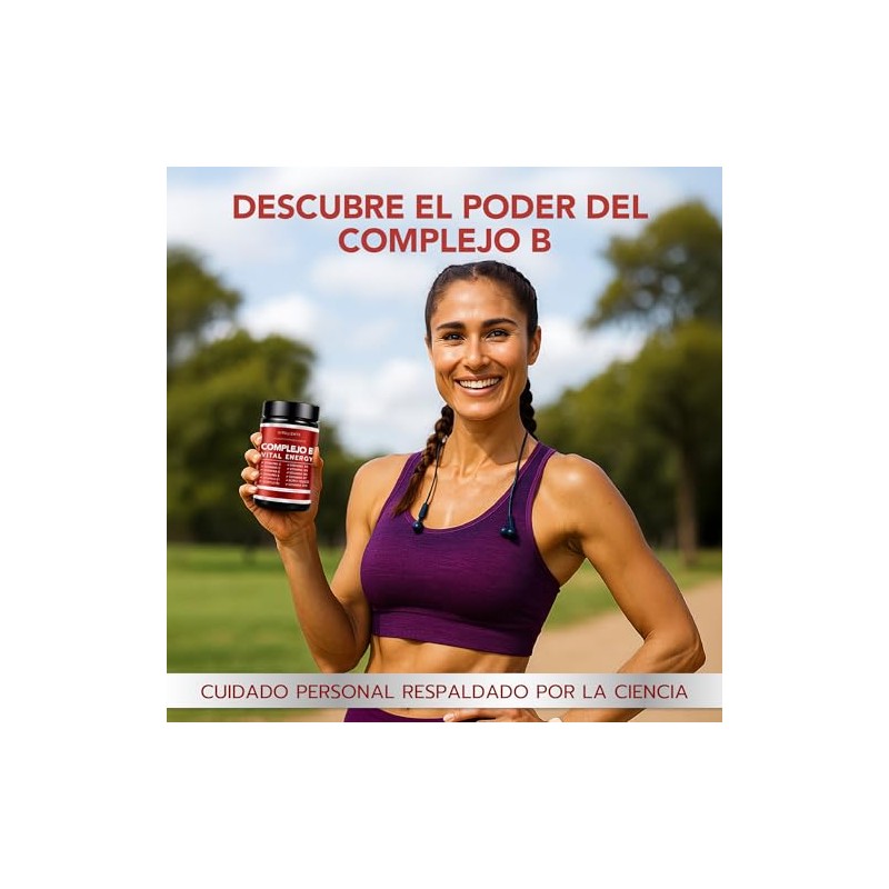 VITALIZATE - Complejo B Completo - Suplemento Potenciado - Incluye